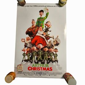Arthur Christmas 2011 Original Advance Movie Poster 27x40 James McAvoy D/S